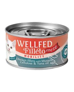 Wellfed Filleto Meze Mobility Φιλετάκια Κοτόπουλο & Μύδι 70gr