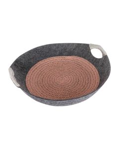 Pet Κρεβάτι Σκύλου-Γάτας Καλαθάκι Γκρι 47x50x15cm