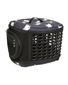 Pet Τσάντα Μεταφοράς Cats Μαύρη 43x38x32cm