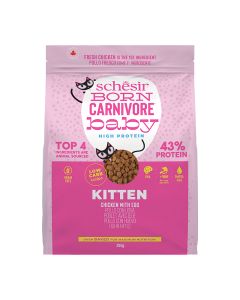 Schesir Kitten Born Carnivore Κοτόπουλο & Αυγό 255gr