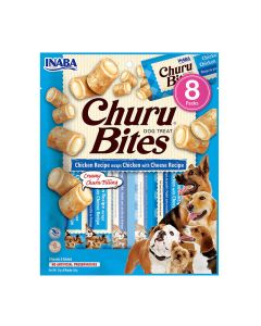 Inaba Churu Bites Λιχουδιές Σκύλου με Κοτόπουλο & Τυρί 96gr