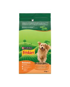 Friskies Dog Balance Adult Κοτόπουλο & Λαχανικά 4kg
