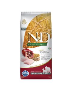 N&D Ancestral Dog Light Medium-Maxi με Κοτόπουλο & Ρόδι 2.5kg