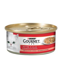 Gourmet Κομματάκια σε Σάλτσα Σολομός & Σπανάκι 195gr