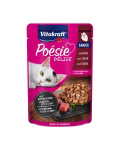 Vitakraft Poesie με Καρδιές Πουλερικών σε Σάλτσα 85gr