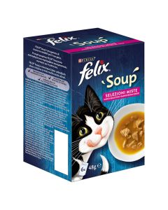 Felix Soups με Βοδινό, Κοτόπουλο & Τόνο 6x48gr