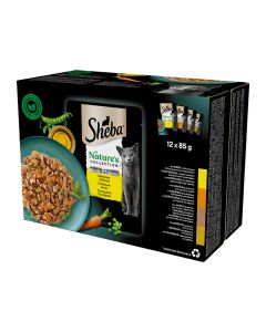 Sheba Γάτας Πουλερικά σε Ζελέ 12x85gr