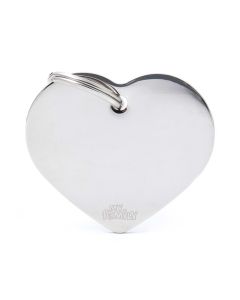 Ταυτότητα Basic Καρδιά Μεγάλη Ασημί