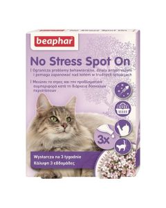 Beaphar No Stress Spot On Αμπούλες Γάτας 3x0.7ml