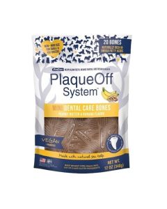 Plaque Off Mini Dental Bones Με Μπανάνα & Φυστικοβούτυρο 340gr