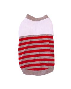 Pet Μπλούζα Σκύλου Stripes Κόκκινο L 30cm