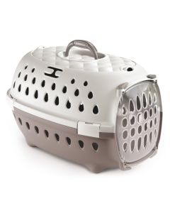 Stefanplast Κλουβί Μεταφοράς Travel Chic Μπεζ/Λευκό 50x34.5x32cm