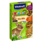 Vitakraft Kracker Trio με Άγρια Φρούτα, Μέλι & Popcorn για Κουνέλια 3τμχ