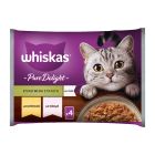 Whiskas Multipack Pure Delight με Σολομό & Κοτόπουλο σε Ζελέ 4x85gr