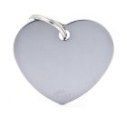 Ταυτότητα Basic Καρδιά Μεγάλη Γκρι