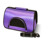 Pet Τσάντα Μεταφοράς Μωβ 39x20x24cm