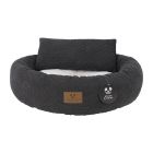 Pet Κρεβάτι Σκύλου - Γάτας με Μαξιλάρι Μαύρο 58.5x58.5x15cm