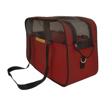 Woofmoda Τσάντα Μεταφοράς Σκύλου - Γάτας Μπορντό 18x43x30cm