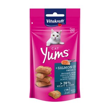 Vitakraft Cat Yums Λιχουδιές Γεμιστές με Σολομό 40gr
