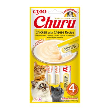 Inaba Churu Λιχουδιές Γάτας με Κοτόπουλο & Τυρί 56gr
