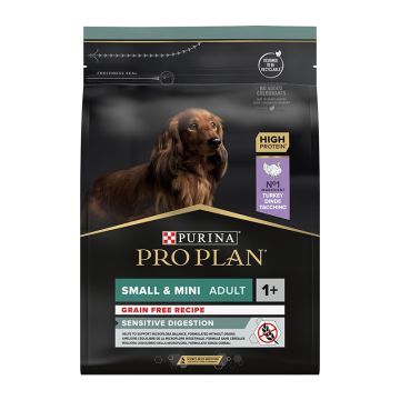 Purina Pro Plan Dog Small & Mini Adult Grain Free Sensitive Digestion Γαλοπούλα 2.5kg