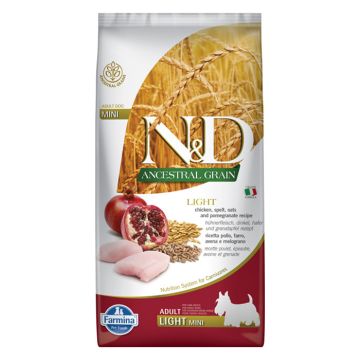 N&D Ancestral Dog Light Mini με Κοτόπουλο & Ρόδι 2.5kg