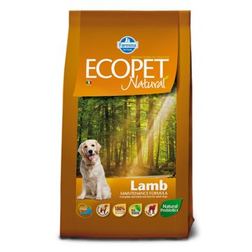 Ecopet Natural Adult Medium Αρνί 12kg + 2kg Δώρο
