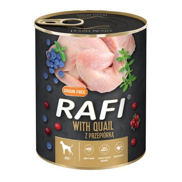 Rafi Dog Πατέ με Ορτύκι, Μύρτιλο & Κράνμπερι 800gr