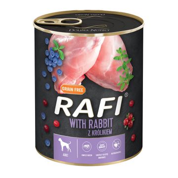 Rafi Dog Πατέ με Κουνέλι, Μύρτιλο & Κράνμπερι 800gr