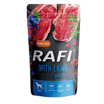 Rafi Dog Πατέ με Αρνί, Μύρτιλο & Κράνμπερι 500gr