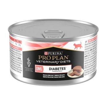 Purina Pro Plan Veterinary Diets Cat DM Diabetes Management Mousse 195gr