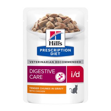 Hill's Prescription Diet Feline i/d Digestive Care με Κοτόπουλο 85gr