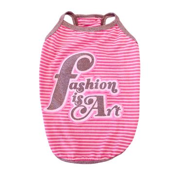 Pet Μπλούζα Σκύλου Fashion Is Art Ροζ L 27cm