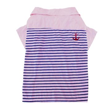 Pet Μπλούζα Σκύλου Ριγέ Μπλε M 52cm