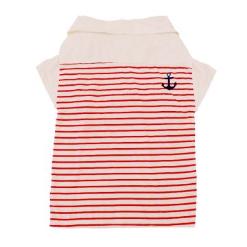 Pet Μπλούζα Σκύλου Ριγέ Κόκκινο L 58cm