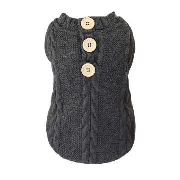 Pet Πουλόβερ Σκύλου Ανθρακί XL 35cm