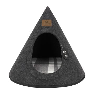 Pet Φωλιά Σκύλου - Γάτας Μαύρη 51x51x47cm